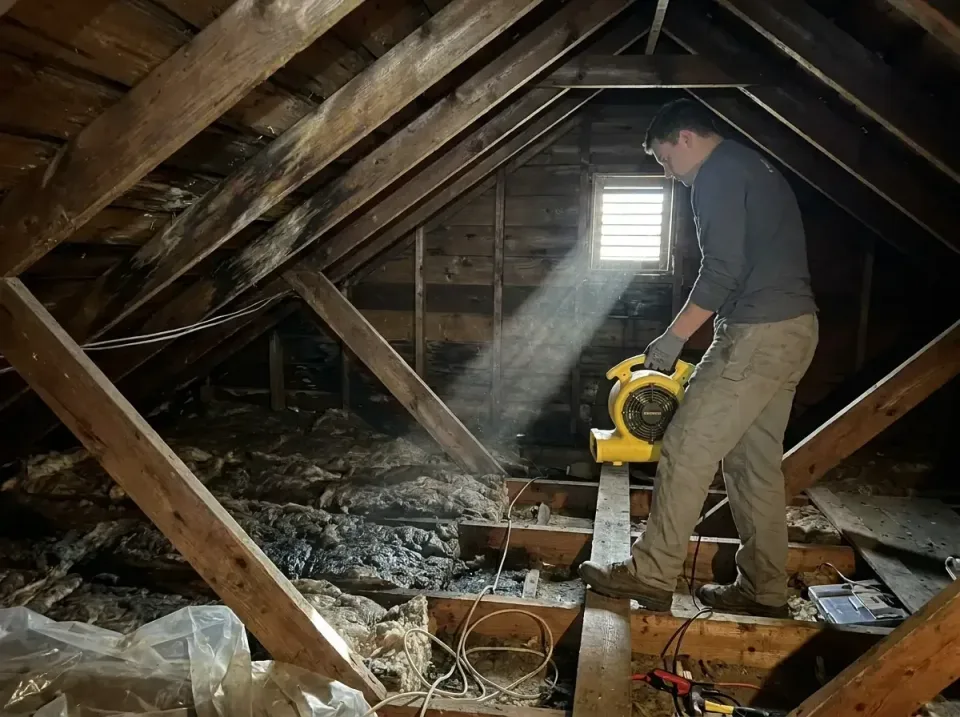 attic-water-damage-drying-proc-007 — frequently asked questions, Emergency Water Extraction & 24/7 Flood Response in Morehea…